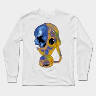 Tattoo Style - Rusty Skull - Color Long Sleeve T-Shirt